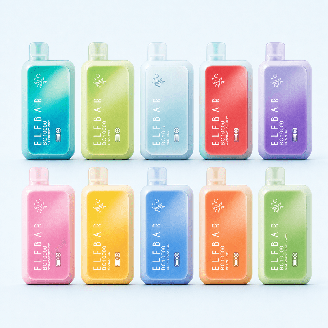Illustration of a 10-pack of ELFBAR BC10000
