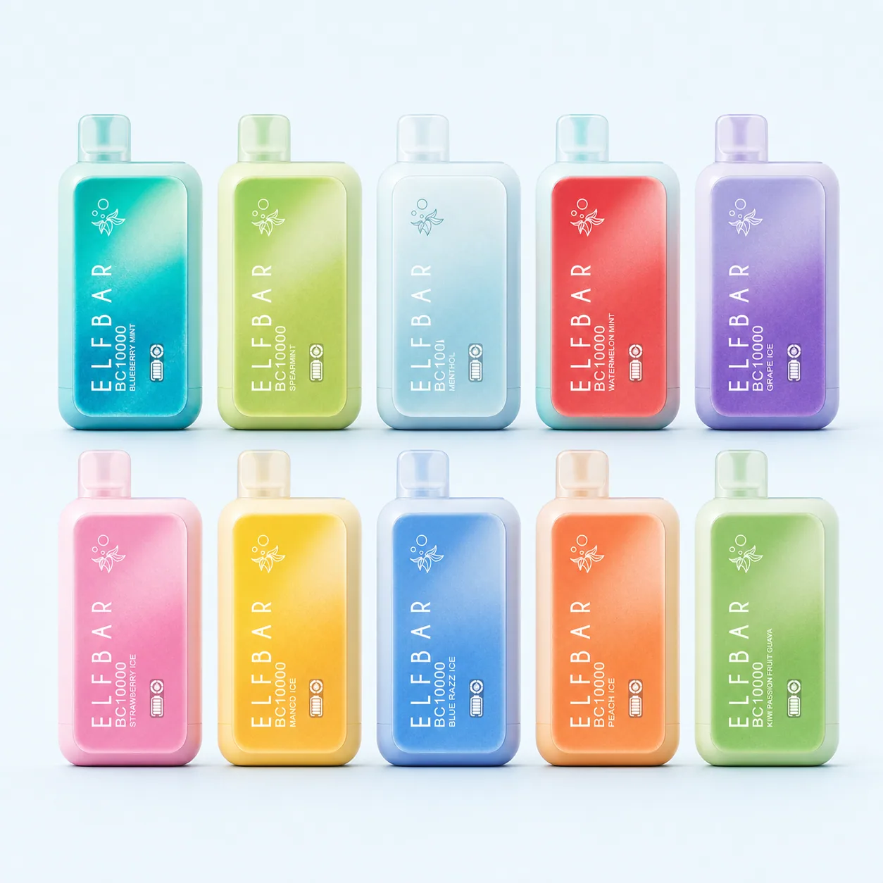 Illustration of a 10-pack of ELFBAR BC10000